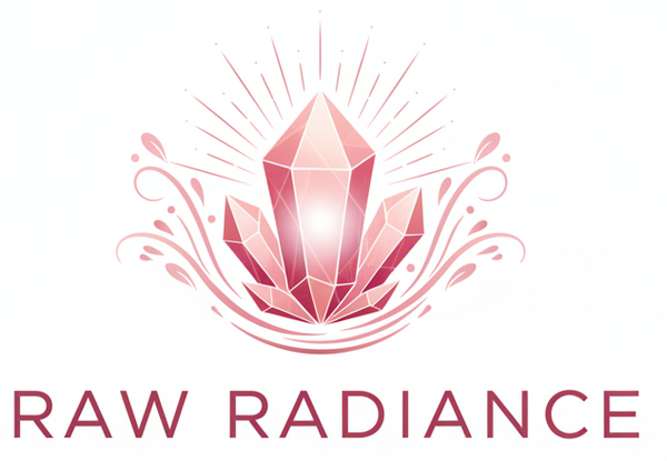 Create a unique pink color logo for Raw Radiance